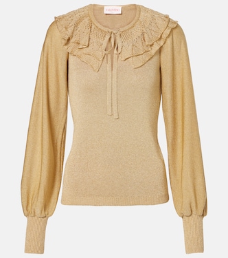Ruffled lamé sweater | Valentino