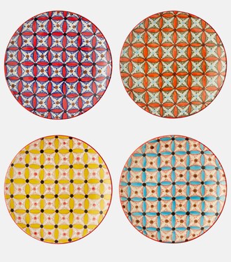 Hippy set of 4 side plates | Polspotten