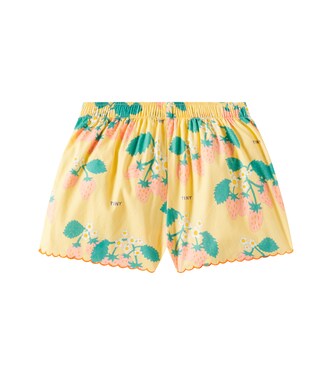 Bedruckte Shorts Strawberries aus Baumwolle | Tinycottons