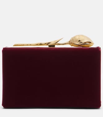Bloom Mini velvet clutch | Erdem