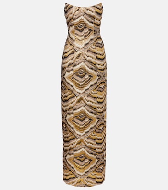 Odessa paneled jacquard gown | Markarian