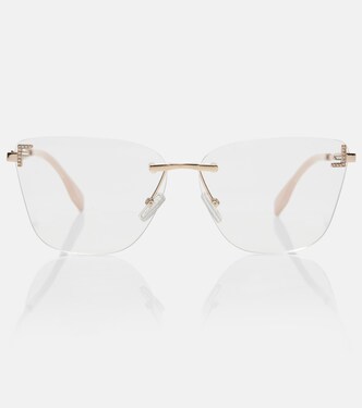 Fendi First Crystal cat-eye glasses | Fendi