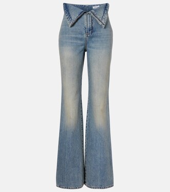 High-rise wide-leg jeans | McQueen