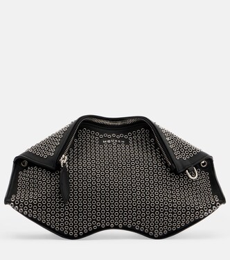 Manta embellished leather clutch | McQueen