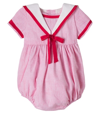 Baby Lawrence cotton and linen playsuit | Pepa London