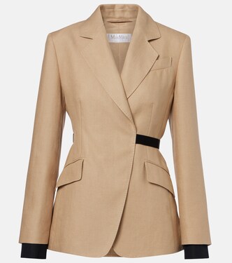 Fionda linen blazer  | Max Mara