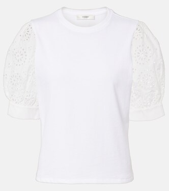 T-Shirt The Deco aus Baumwoll-Jersey | Frame