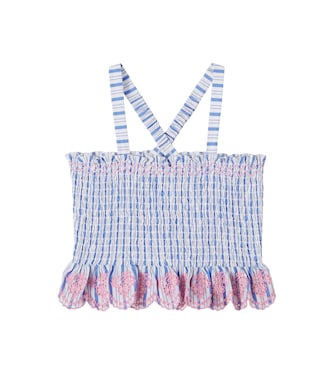 Besticktes Top Florentina aus Baumwolle | Louise Misha