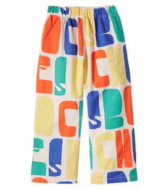 Logo printed cotton pants | Bobo Choses