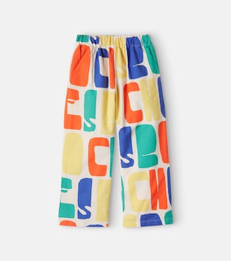Logo printed cotton pants | Bobo Choses