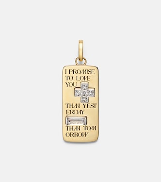 True Love Promise 18kt gold pendant with diamonds | FoundRae