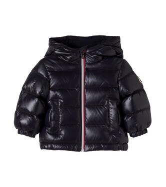 جاكيت لمولود جديد مبطنة بريش الإوز بغطاء للرأس Aubert | Moncler Enfant