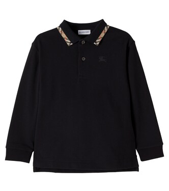  Burberry Check cotton piqué polo shirt | Burberry Kids