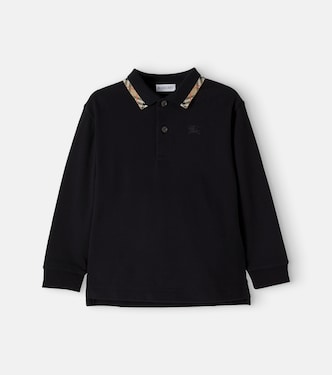  Burberry Check cotton piqué polo shirt | Burberry Kids