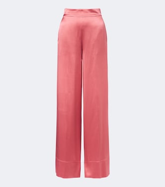 Dijon silk satin wide-leg pants | Joseph