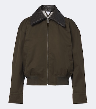 Intrecciato cotton blouson jacket | Bottega Veneta
