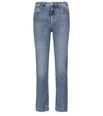 Isabelle high-rise straight jeans | AG Jeans