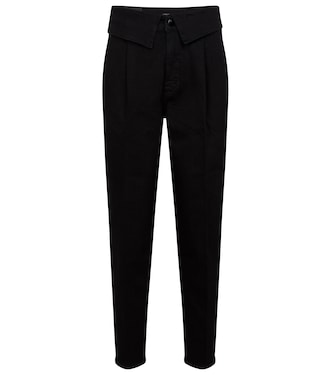 Fold Over high-rise straight jeans | J Brand