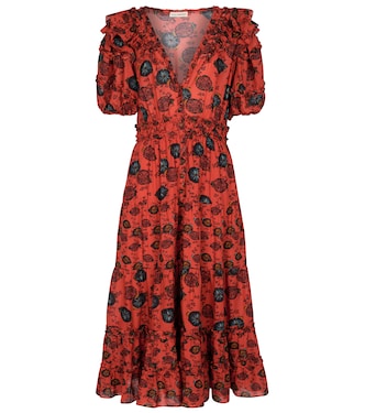 Robe midi Irvette en coton mélangé | Ulla Johnson