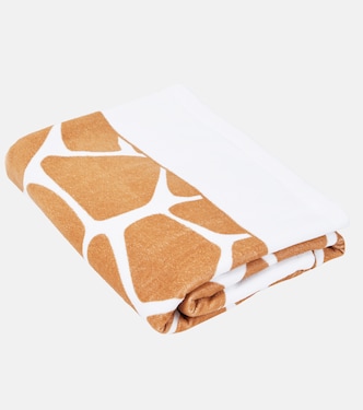 Printed cotton beach towel | Valentino