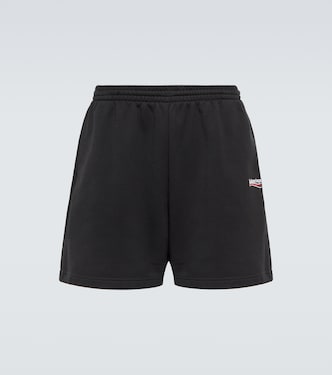 Printed cotton jersey shorts | Balenciaga