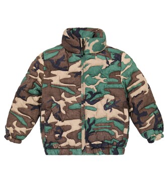 Veste doudoune en coton à motif camouflage | ERL Kids