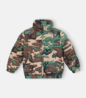 Veste doudoune en coton à motif camouflage | ERL Kids