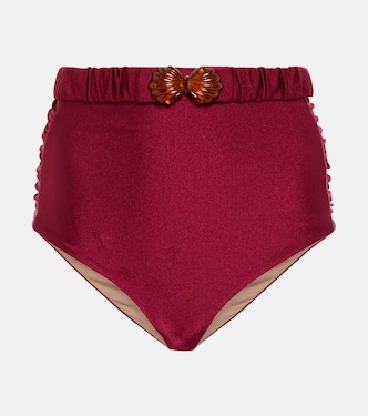 High-rise belted bikini bottoms | Johanna Ortiz