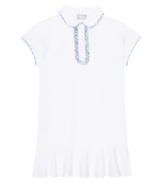 Cotton piqué polo dress | Il Gufo