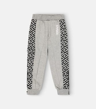 Pantalon de survêtement La Greca en coton | Versace Kids