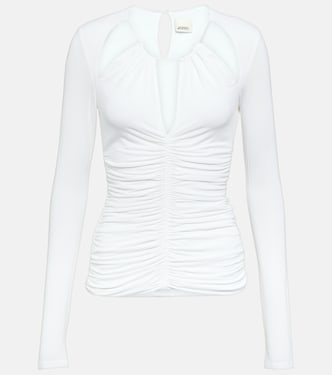 Levona cutout ruched jersey top | Isabel Marant