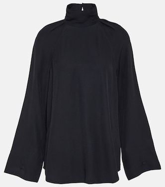 High-neck satin blouse | Toteme