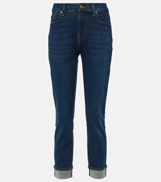 High-rise skinny jeans | 7 For All Mankind