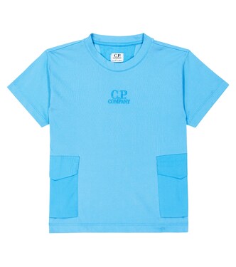U16 logo cotton-blend jersey T-shirt | C.P. Company Kids