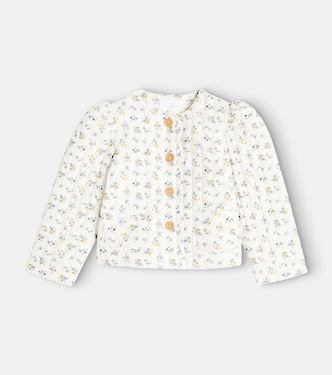 Anna floral cotton-blend jacket | C'era Una Volta