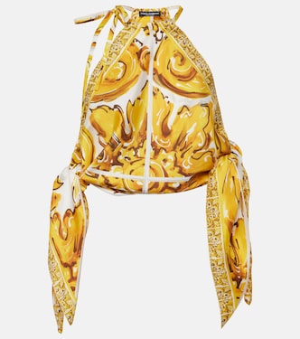 Majolica silk satin top | Dolce&Gabbana