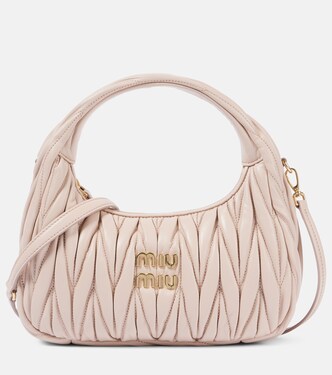 Wander Small matelassé leather shoulder bag | Miu Miu