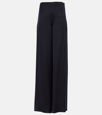 Dresden silk satin wide-leg pants | Loro Piana