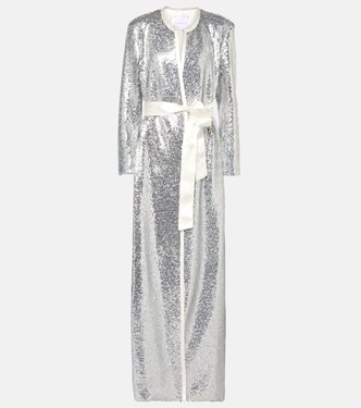 Allegra sequined wrap coat | Markarian