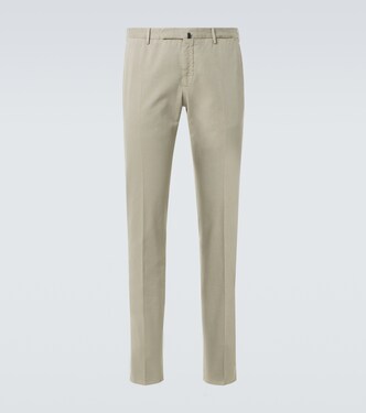 Cotton slim pants | Slowear