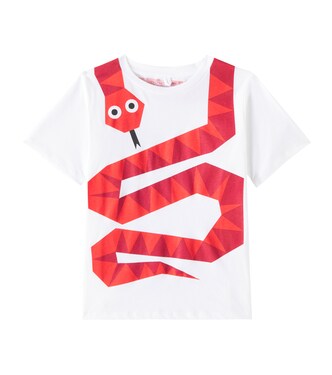 Printed cotton jersey T-shirt | Stella McCartney Kids