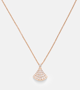Diva's Dream 18kt rose gold necklace with diamonds | Bvlgari