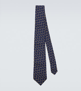 Silk jacquard tie | Charvet