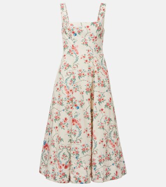 Robe midi Pistilo Musta en coton | Agua by Agua Bendita