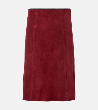 Suede midi skirt | Joseph