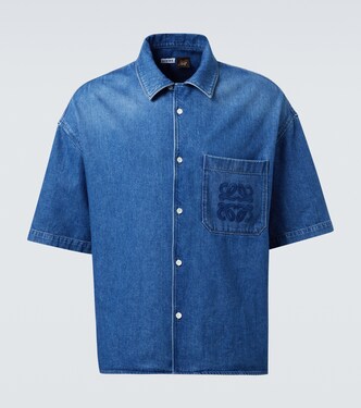 Paula's Ibiza denim bowling shirt | Loewe