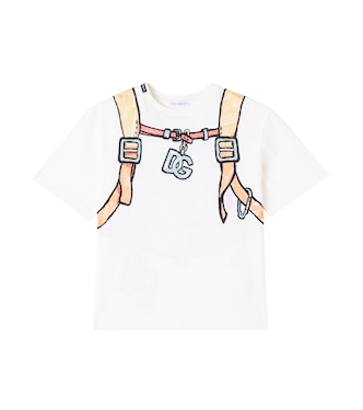 Printed cotton jersey T-shirt | Dolce&Gabbana Kids