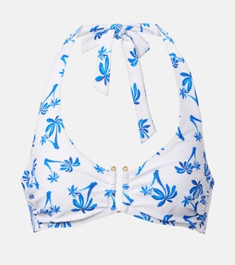 Palm Beach printed bikini top | Heidi Klein