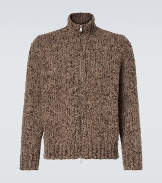 Cárdigan con cremallera de alpaca y lana | Moncler