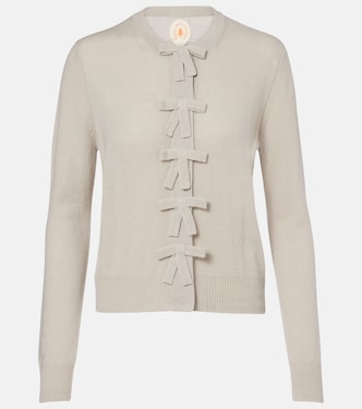 Bow-detail cashmere cardigan | Jardin des Orangers